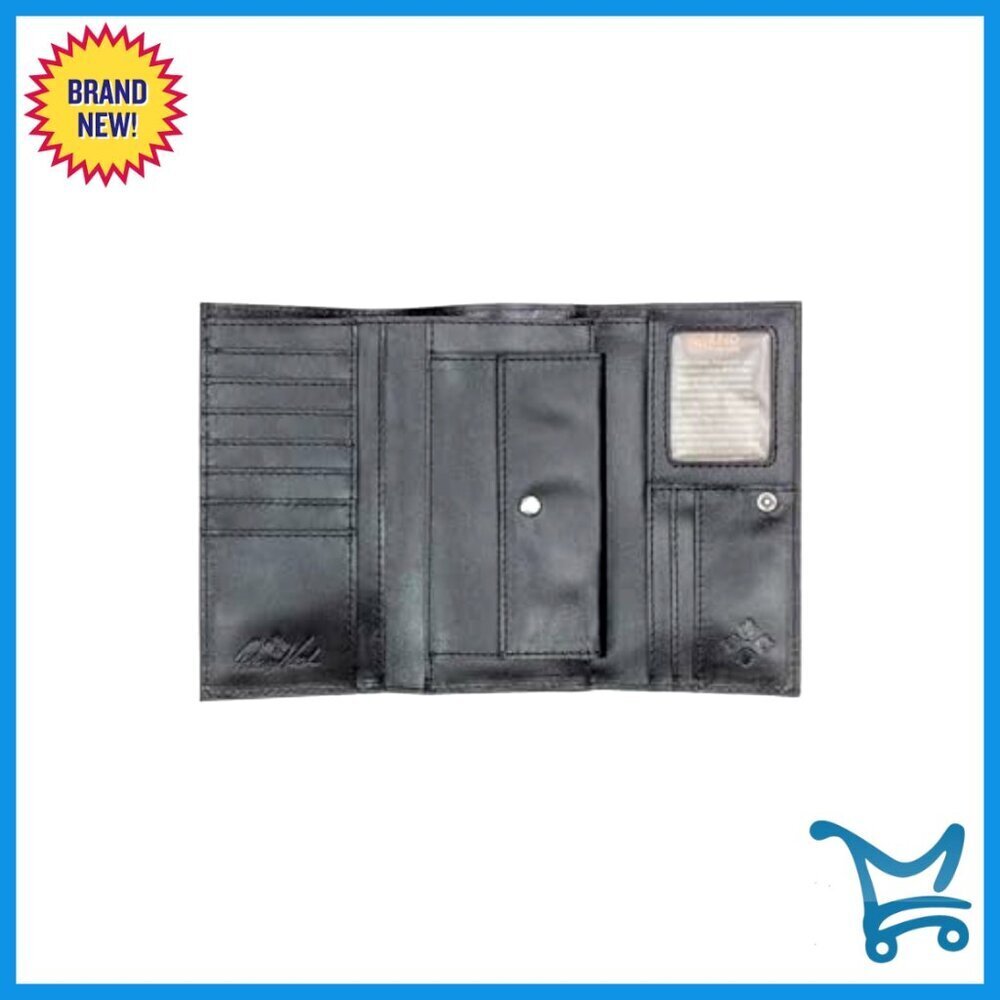 Leather Wallet for Women, Compact Size, Multiple Card Slots - Picture 3 of 4